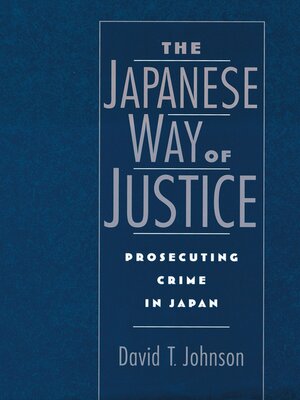 cover image of The Japanese Way of Justice